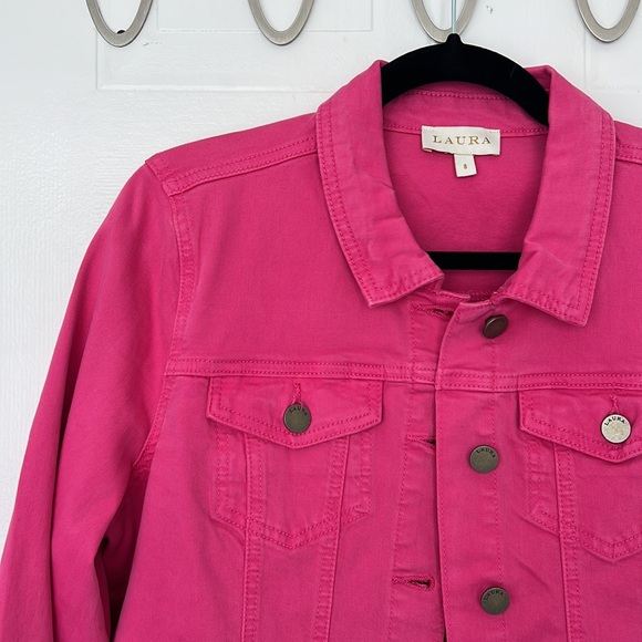 PINK JEAN JACKET #barbie Laura size 8 perfect condition - Picture 1 of 9